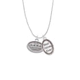 thumbnail image 2 of Delight Jewelry Silvertone Crown - Oval Seal Best Mom Ever Charm Necklace, 2 of 4
