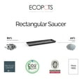 thumbnail image 2 of Ecopots Rectangular In/Outdoor Recycled Plastic Planter Flower Pot Saucer, Dark Grey, 31", 2 of 4