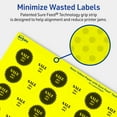 thumbnail image 5 of Avery Printable Starburst Labels, Neon Yellow, 1", 480ct, 5 of 11