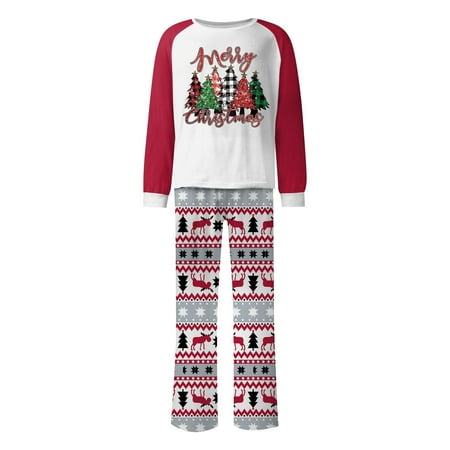 

Yubatuo Christmas Pajamas Family Christmas Pajamas Matching Sets Family Matching Pajamas Set Xmas Sleepwear Christmas Jammies Christmas Pjs Sets for Women Men Boy Girl Best Christmas Gift