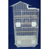 Ymlgroup 6894 3 by 8" Bar Spacing Villa Top Small Bird Cage - 18"x14" in White