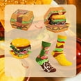 thumbnail image 6 of Burger Socks Box Stocking Stuffers For Men Teen Boys Dad Women-Easter Funny Gifts Vintage Hamburger Novelty Crazy Silly Socks Boxes- Fathers White Elephant Valentine Birthday Gag Christmas Gifts, 6 of 7