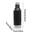 thumbnail image 3 of Stainless Steel Insulated Cup, Leak Proof 8.5 Fl Oz Vacuum Insulated Water Bottle with Cap Wristband And Buckle, Reusable Thermoses, Suitable For Travel Gym Cup Holder (Black), 3 of 6