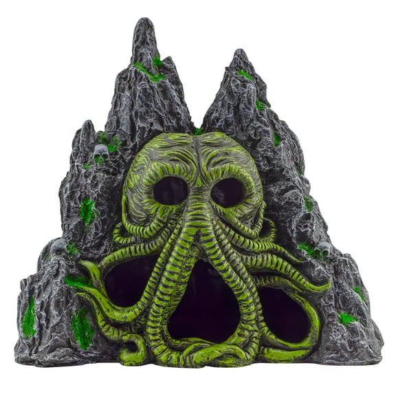 Toy Vault Cthulhu Monster Aquarium Cave Hideaway Fish Tank Decor, H.P. Lovecraft Themed