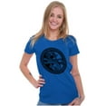 thumbnail image 3 of Dragon Yin Yang Style Symbol Balance Womens Fitted Plus Size Graphic Tee Brisco Brands 2X, 3 of 5