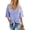 16-Speckled Blue, variant on Anygrew Womens Tops Summer Blouses V Neck Batwing Sleeve Tops Tie Knot Chiffon Button Down Casual Blouse
