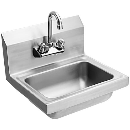 Costway Stainless Steel Hand Wash Sink Washing Wall Mount Commercial Kitchen Heavy Duty