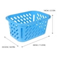 thumbnail image 2 of AURARMLET Cesta Organizadora De Plástico Azul Para Supermercado Con Doble Asa Y Gran Capacidad, 2 of 8