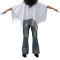 thumbnail image 2 of MSJUHEG Shawl Wraps for Women,Pashmina Scarf,Wedding Guest Dresses for Women,Pashmina Wraps for Women,Ponchos for Women,Reflective Patchwork Fringe Shawl White One Size, 2 of 3