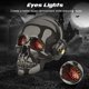 thumbnail image 3 of YSEECHENS Altavoz Bluetooth con forma de calavera, novedad, esqueleto, altavoces portátiles inalámbricos únicos con luces para los ojos (gris), 3 of 5