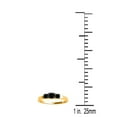 thumbnail image 2 of AoneJewelry Black Diamond Three Stone Engagement Ring In 14K Rose, White & Yellow Gold, 2 of 6