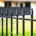 thumbnail image 2 of Metal Garden Fence 32 inch High x 24 inch Wide (5 Panels, Total Length 10 feet) Decorative Border Fence Landscape Fencing for Dog, Flower Bed, Yard, Animal Barrier, 2 of 4