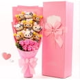 thumbnail image 1 of Graduate Teddy Bear Stuffed Animal Plush Toy Lover Rilakkuma With graduation Flower Bouquet Gift Box Birthday Graduation Gifts, 1 of 5