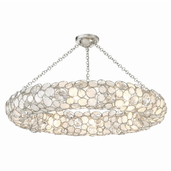 Crystorama Lighting - Palla - 8 Light Semi-Flush Mount-5.25 Inches Tall and 32