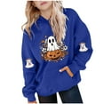 thumbnail image 2 of YUNAFFT Chandail à Capuchon pour Enfants 5-15 Ans avec Poche Manches Raglan Molleton Japonais Décontracté Halloween Automne Hiver Multicolore, 2 of 4