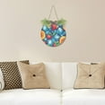 thumbnail image 6 of Fruits and Ice on Blue Front Door Porch Decoration Hanging Sign with Artificial Green Plants and Bow for Home Outdoor Indoor, 6 of 7