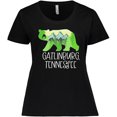 thumbnail image 3 of Inktastic Gatlinburg, Tennessee- Mountains and Bear Shape Women's Plus Size T-Shirt, 3 of 5