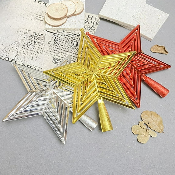 Chirstmas Tree Star Topper Xmas Decoration, 5.7x7 Inch