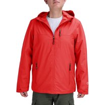 V Off Road Ventures Men's Rain Jacket Waterproof Hooed Lightweight Packable Soft Raincoat Shell Jacket for Outdoor