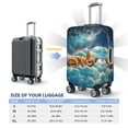 thumbnail image 2 of Travel Luggage Cover Protector - Artistic Starry Sky Cloud Dog Anti-Scratch Suitcase Covers Fits 18-32 Inch Luggage, 2 of 5