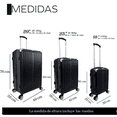 thumbnail image 2 of Set Juego De 3 Maletas Rigidas Y Resistente Jony Para Viaje Ruedas 360 Candado, 2 of 5