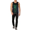 thumbnail image 2 of INSPIRE CHIC Sequins Tank Top for Men's Crew Neck Sleeveless Party Vests L Green, 2 of 5