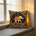 thumbnail image 6 of Lunxisen 1 Pcs Vintage Bohemian Elephants Pillow Cover Decorative Throw Pillow For Living Room Sofa Home Decor Gift(45*45cm), 6 of 9