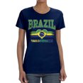 thumbnail image 2 of Wild Bobby Brazil Flag Heart Vamos Brasil Graphic | Women's Novelty T-Shirt | Soccer Football Fan Game Day Gift for Her Women Graphic Tee, 2 of 5