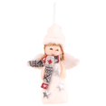 thumbnail image 1 of Fiudx Colgante de Ángel Navideño, Muñeco de Nieve Hecho a Mano, Adorno de Papá Noel, Adorno para Árbol Festivo, Opciones Multicolor, Decoración Navideña, Tamaño 20 X 9 X 6 Cm, 1 of 4