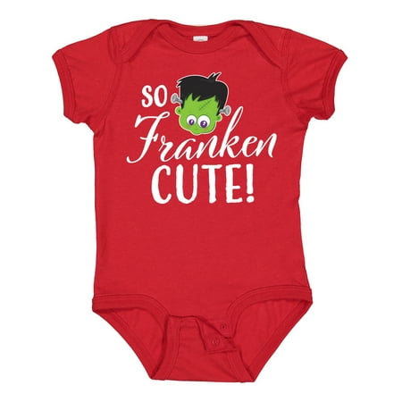 

Inktastic Halloween So Franken Cute Gift Baby Boy or Baby Girl Bodysuit