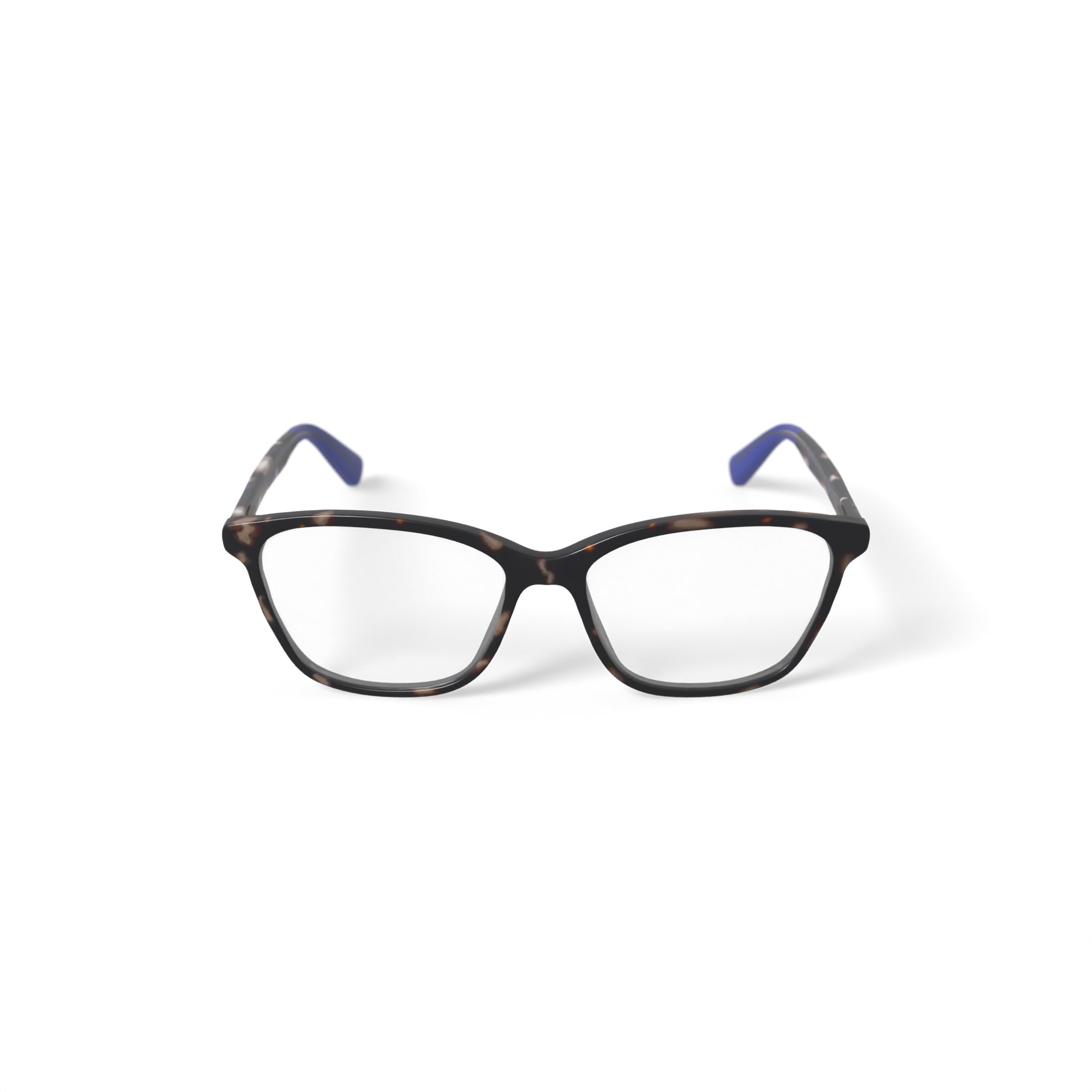 Christian Siriano Women's Mckayla Square Prescription Eyeglasses with Case, Tortoise Blue