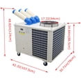 thumbnail image 2 of Industrial Mobile Air Conditioner Spot Cooler Cooling Aircon Three Column 1550m³/h 220V, 2 of 10