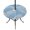 Lake Blue, variant on Round Outdoor Tablecloth with Umbrella Hole and Zipper, Gray Palm Tree Tablecloth with Elastic Waterproof, Summer Tropical Plants Leaves Vintage Flowers Patio Table Covers for 31" - 35" Pool Tables