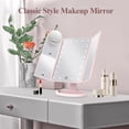 thumbnail image 2 of Espejo de maquillaje HUONUL Vanity con luces de aumento de 2 x 3 x 10 veces, 2 of 6