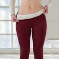 thumbnail image 5 of Maqroz Womens Leggings Thermal Fleece Lined High Waist Winter Warm Thick Stretch Active Workout Pants with Pockets, 5 of 7
