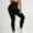 Black, variant on Swuxness Women Yoga Sports Long Pants Casual Slim Stripe Print Breathable Casual Wear