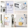 thumbnail image 2 of Matsuzay Estante de refrigerador multifuncional blanco, estante de pared lateral para lavadora de horno microondas de hierro forjado, estante Cocina y Comedor Blanco S Matsuzay HA027024-01, 2 of 6