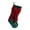 Army Green, variant on Army Green Striped Plush Christmas Stocking with Oversized Velvet Bow, 18.9 in Mantel Decor