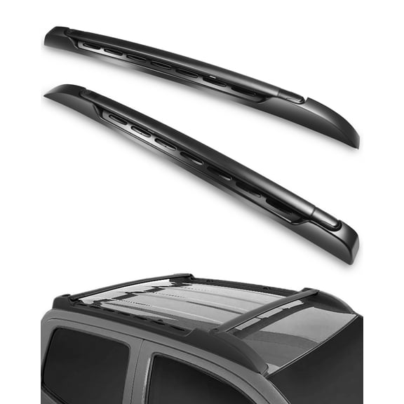 cciyu Rooftop Cargo Rack Crossbars for Toyota Tacoma Double Cab 2005-2021 Lightweight, Black
