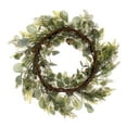 thumbnail image 3 of Vickerman 22" Artificial Winter Cedar, Pinecone, Eucalyptus, and Brown Jingle Bell Wreath, 3 of 5