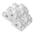 thumbnail image 1 of HEALEEP 6pcs Mirror Clips for Frameless Mirror Aluminum Mounting Bracket for Bar, 1 of 8