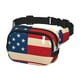 thumbnail image 2 of Balery American Flag Map Mochila Cinturón para Mujeres y Hombres, Bolsa de Cintura Impermeable de Doble Capa con Correa, 2 of 9