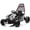 Black, variant on 360° Drift Mode 24V 400W Kids Electric Go Kart with Roll Cage, 7.5 MPH Speed, Rear Suspension, EVA Tires, 5-Point Harness, Bluetooth Music for Ages 6-12 -Blue