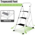 thumbnail image 4 of Simpli-Magic Folding Ladder 3-Step Foldable Step Stool with Anti-Slip Pedal, White, 4 of 6