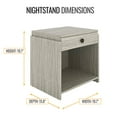 thumbnail image 5 of Skyline Decor Drawer Nightstand, Gray, 5 of 5