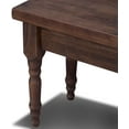 thumbnail image 5 of Grain Wood Furniture Valerie Solid Wood Bench with a Rustic Walnut Finish, 5 of 12