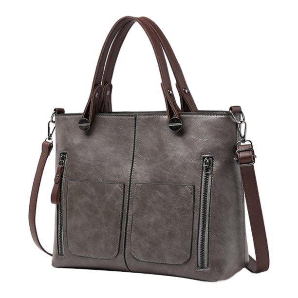 Bolso de hombro para mujer, bolso de mano para regalos, bolso cruzado para viajes al aire libre, primavera Gris