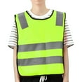 thumbnail image 3 of Chaleco reflectante para niños NikouMX Chaleco de seguridad alta visibilidad verde fluorescente, 3 of 8