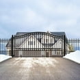 thumbnail image 3 of ALEKO Steel Single Swing 14 x 6 ft Black Driveway Gate Paris Style, 3 of 9