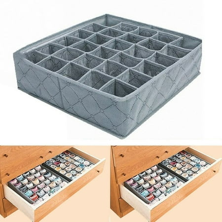 30 Cell Foldable Bamboo Charcoal Underwear Socks Drawer Organizer